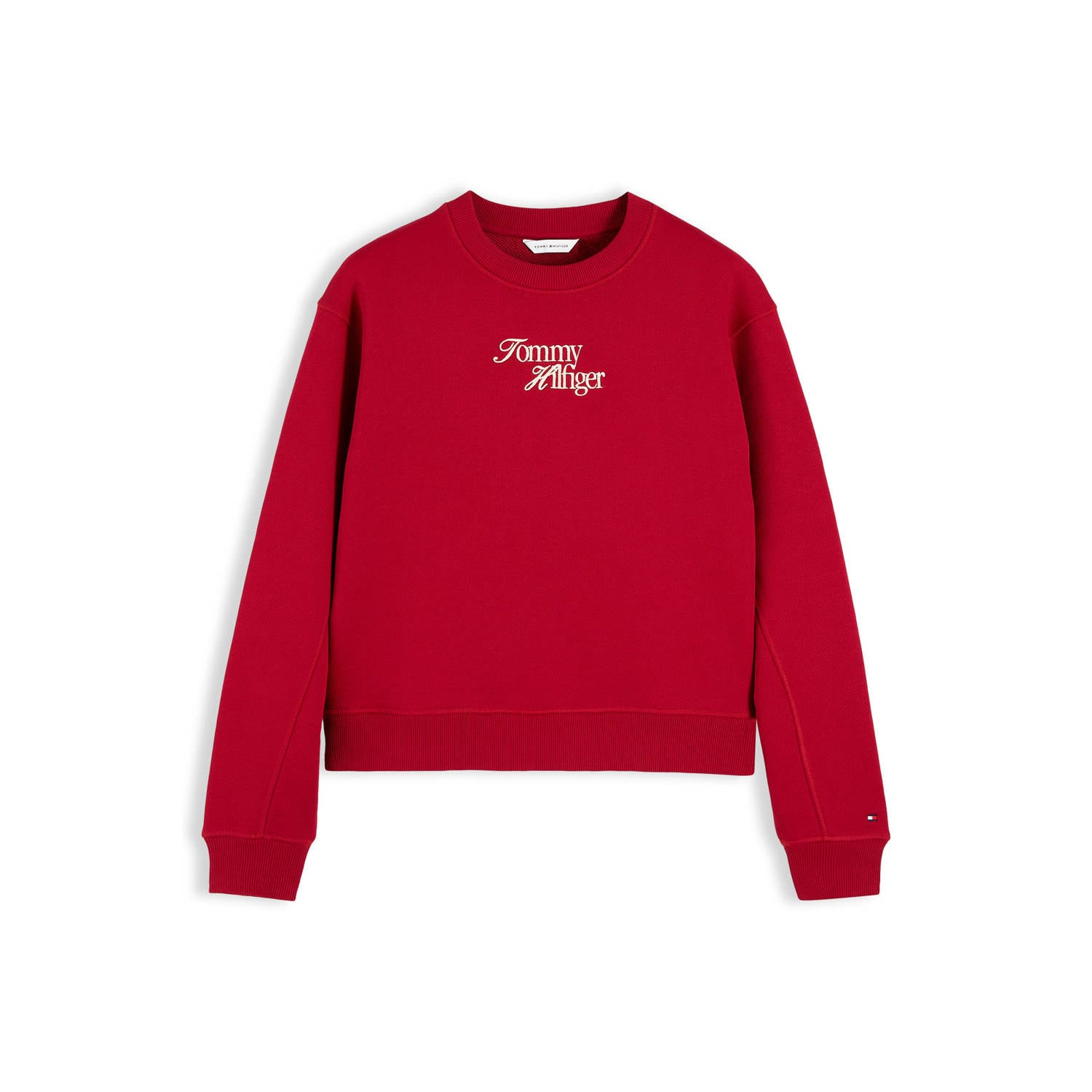 Tommy Hilfiger sweater met tekst rood