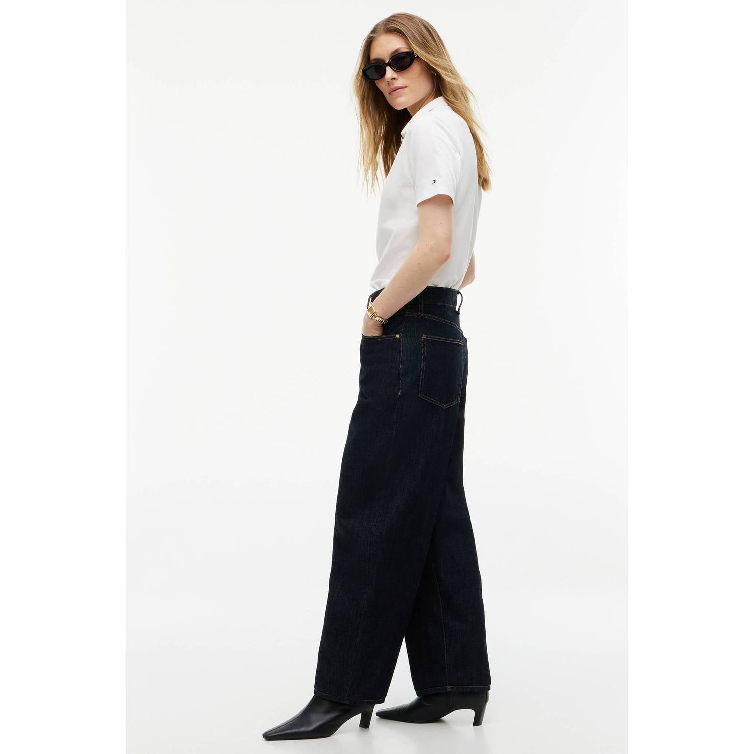 Tommy Hilfiger barrel jeans donkerblauw