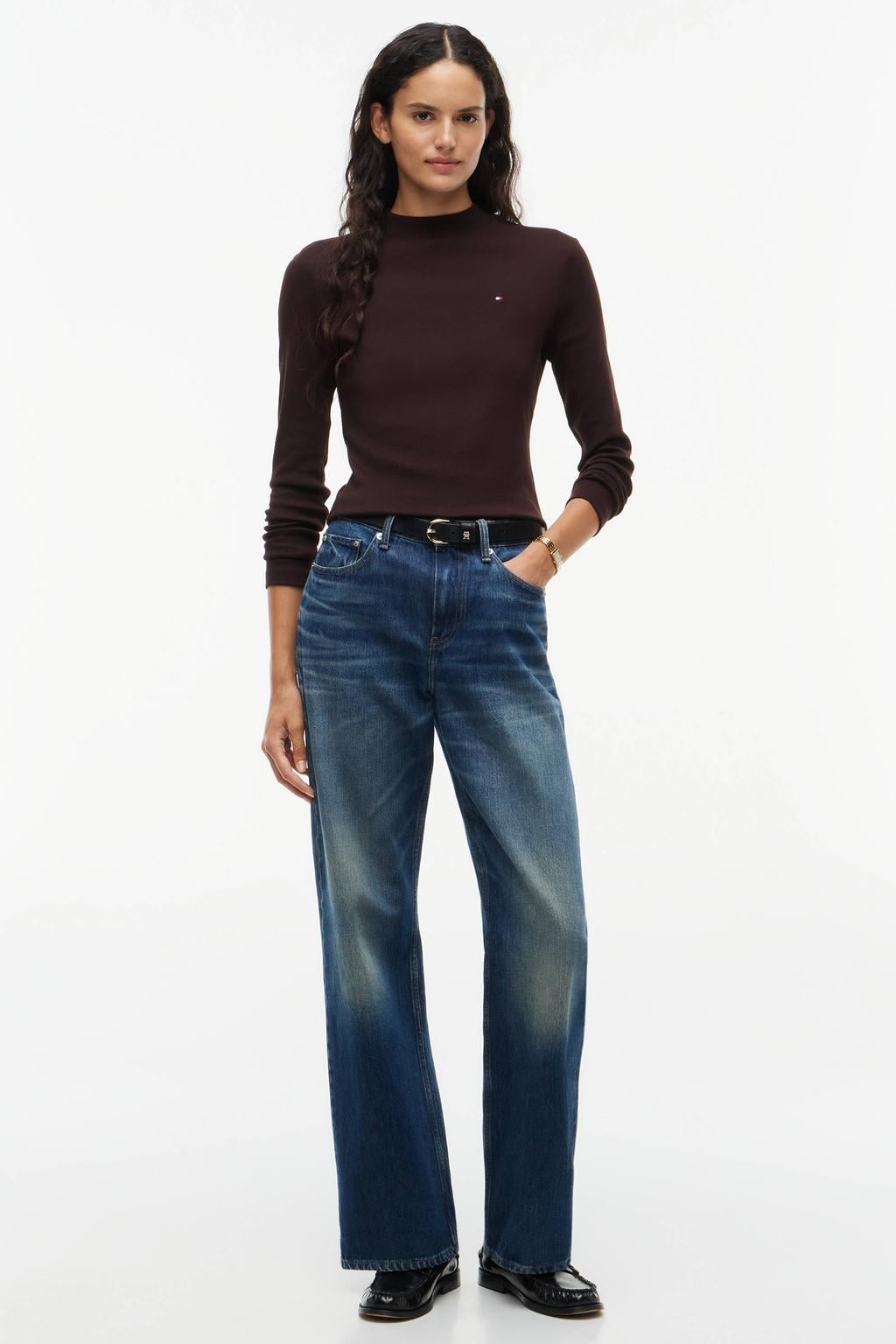 Tommy Hilfiger top - donkerbruin