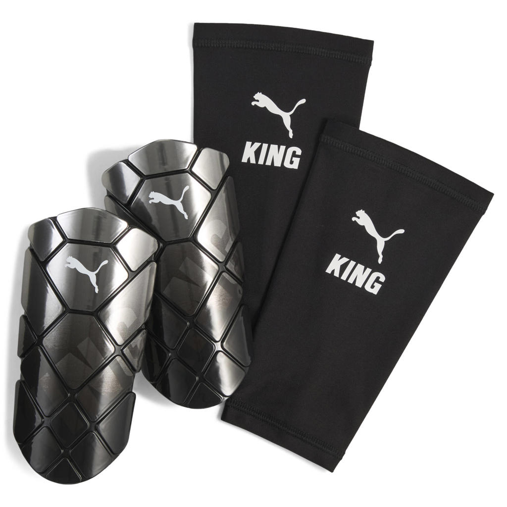 Puma King Sleeve senior scheenbeschermers - zwart/grijs