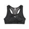 Puma sport-bh medium support met panterprint - zwart