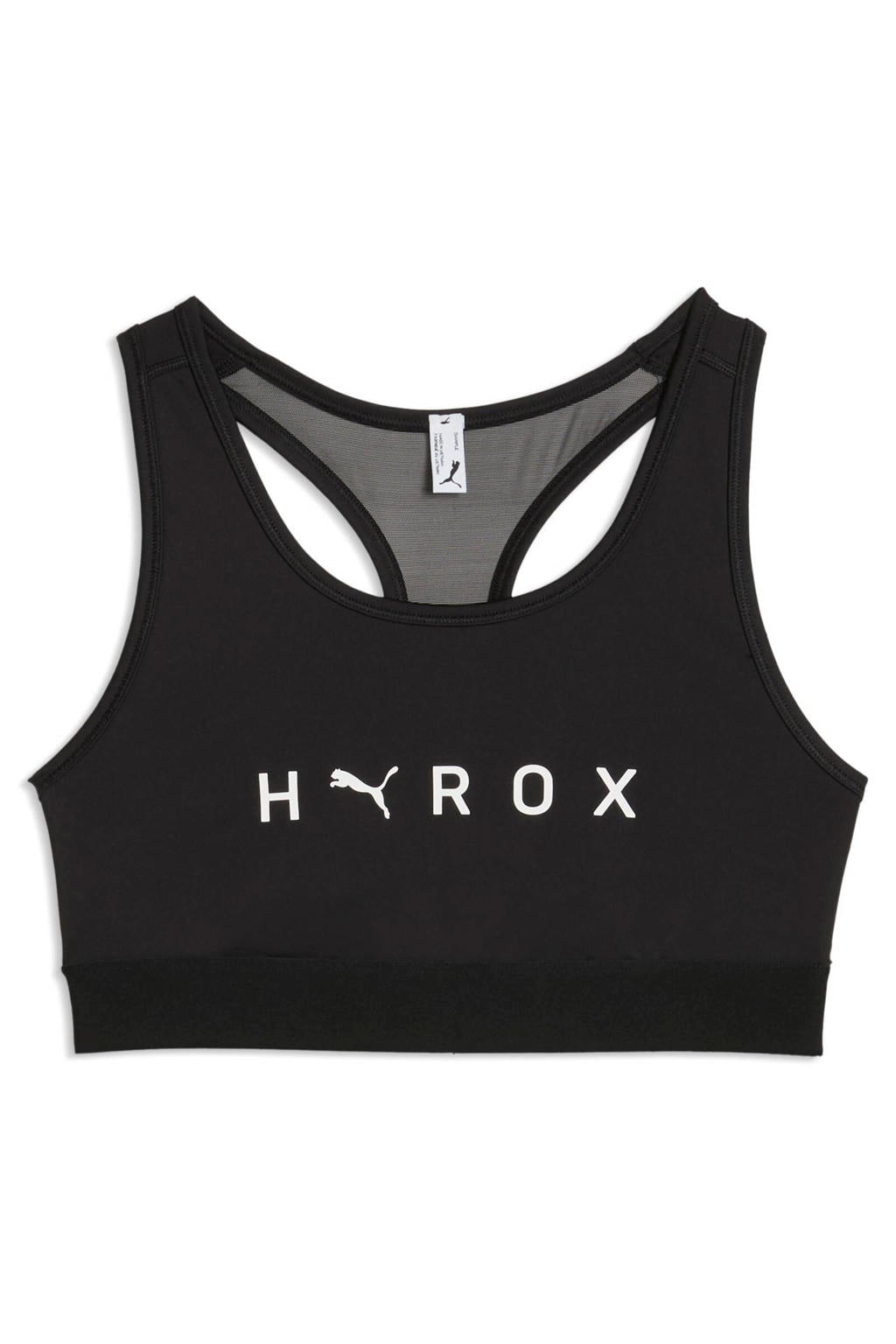 Puma x Hyrox sport-bh medium support - zwart