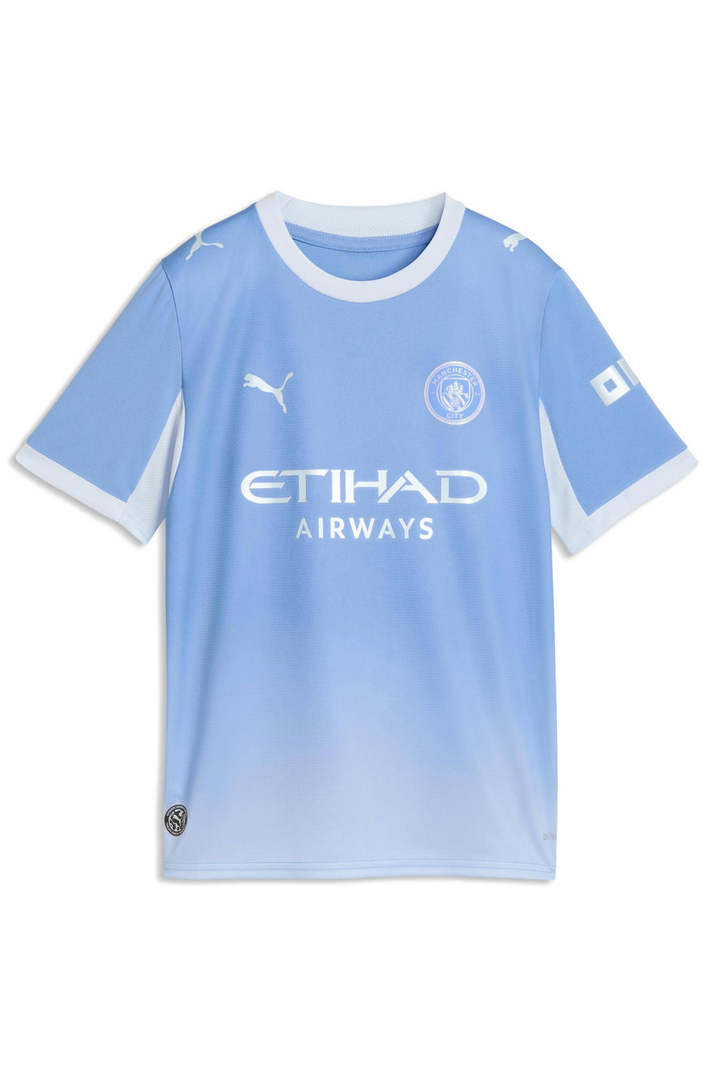 Puma junior manchester city voetbalshirt thuis - lichtblauw/wit