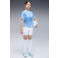 Puma junior manchester city voetbalshort thuis - wit/lichtblauw