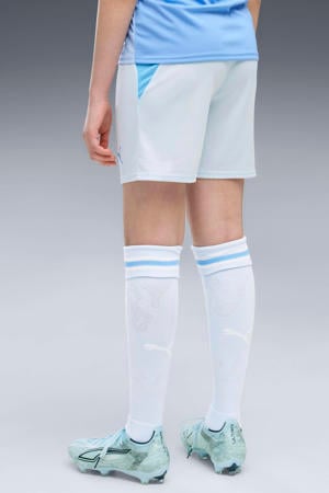 junior manchester city voetbalshort thuis - wit/lichtblauw