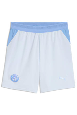 junior manchester city voetbalshort thuis - wit/lichtblauw