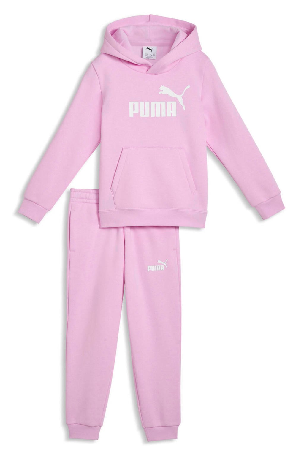 Puma Essential No. 1 joggingpak met capuchon en logo - roze