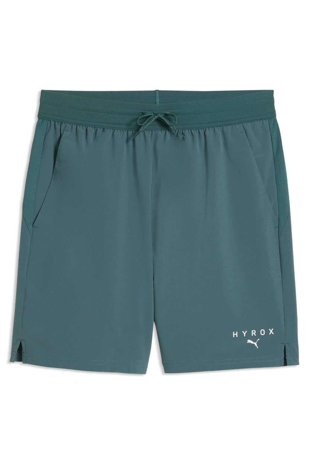 Groene heren Puma x Hyrox Powertrain sportshort van polyester met effen