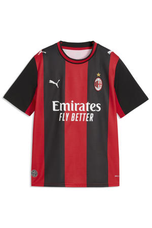 junior ac milan voetbalshirt thuis - rood/zwart