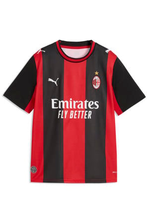 junior ac milan voetbalshirt thuis - rood/zwart