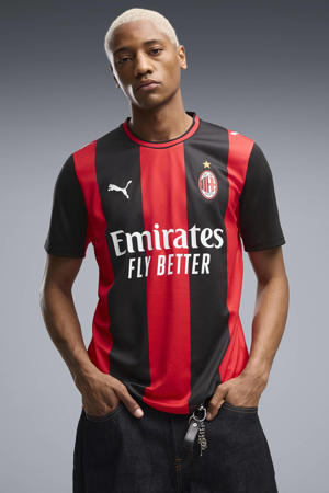 senior ac milan voetbalshirt thuis - rood/zwart