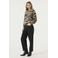 Garcia trui met zebraprint - beige