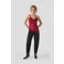 Anytime satijnen asymmetrische top donkerrood