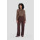 Ruby tranparante blouse met polkadotprint bruin