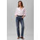 CALVIN KLEIN JEANS high waist straight leg jeans - mediumblauw