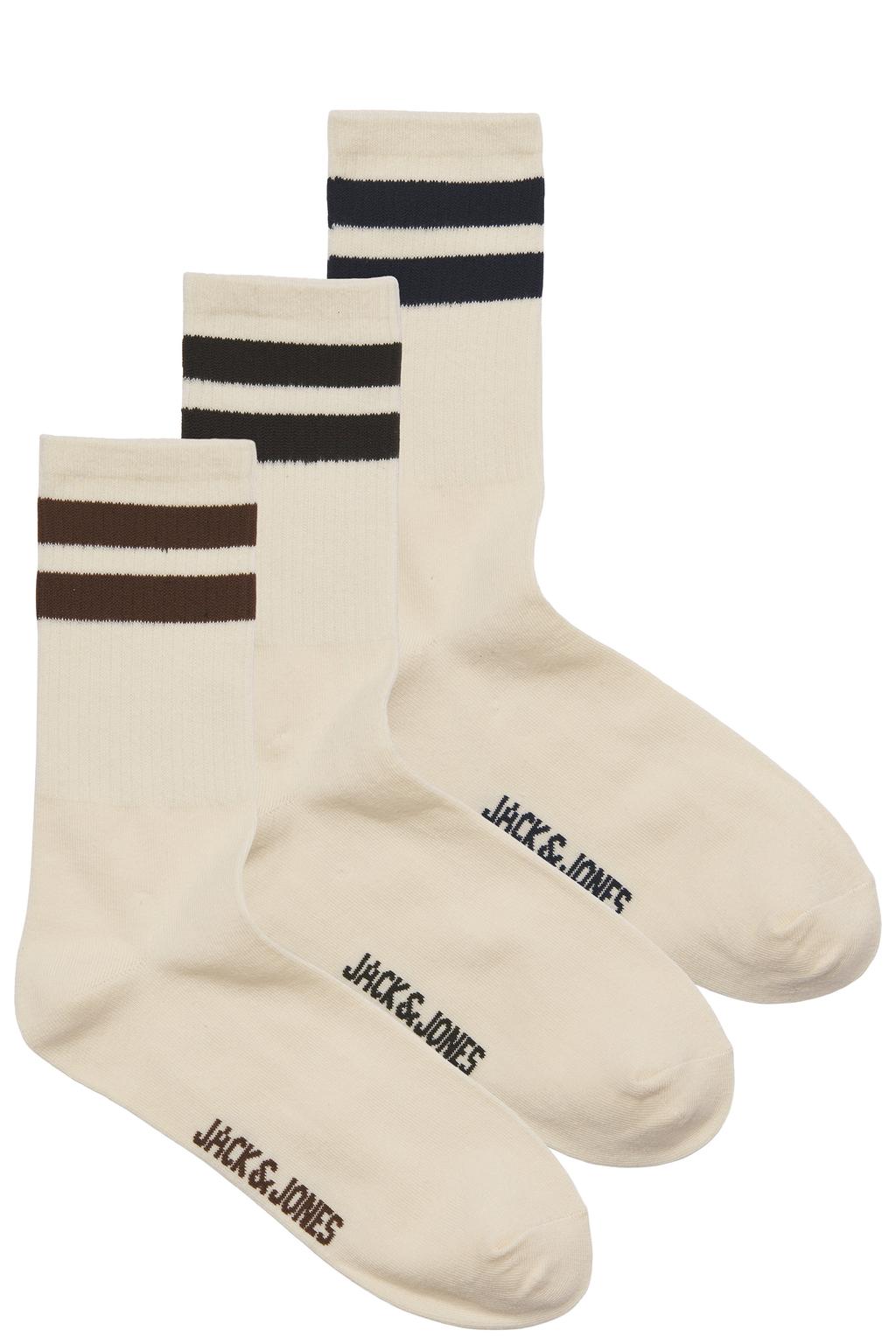 JACK & JONES sokken JACTRAVIS - beige (set van 3)