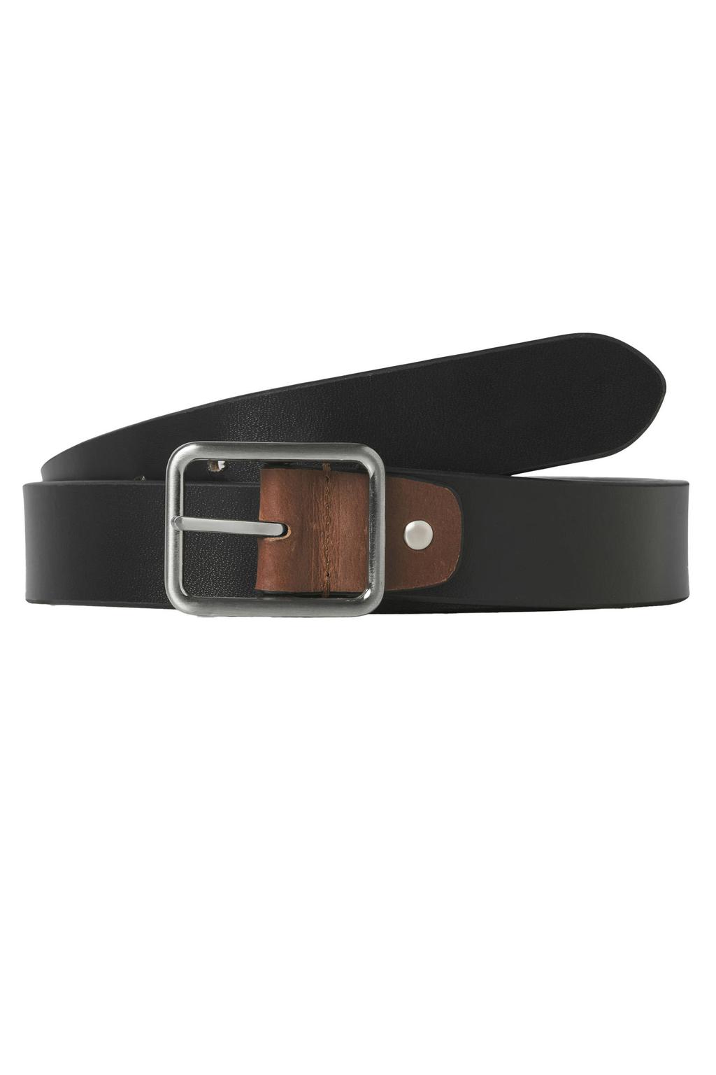 JACK & JONES leren reversible riem JACWINSTON zwart/cognac