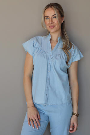 blouse blauw