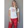 Elvira Collections rechtvallend T-shirt met print - wit