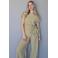 Elvira Collections top met knoopdetail - beige