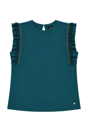 top met lurex - petrol