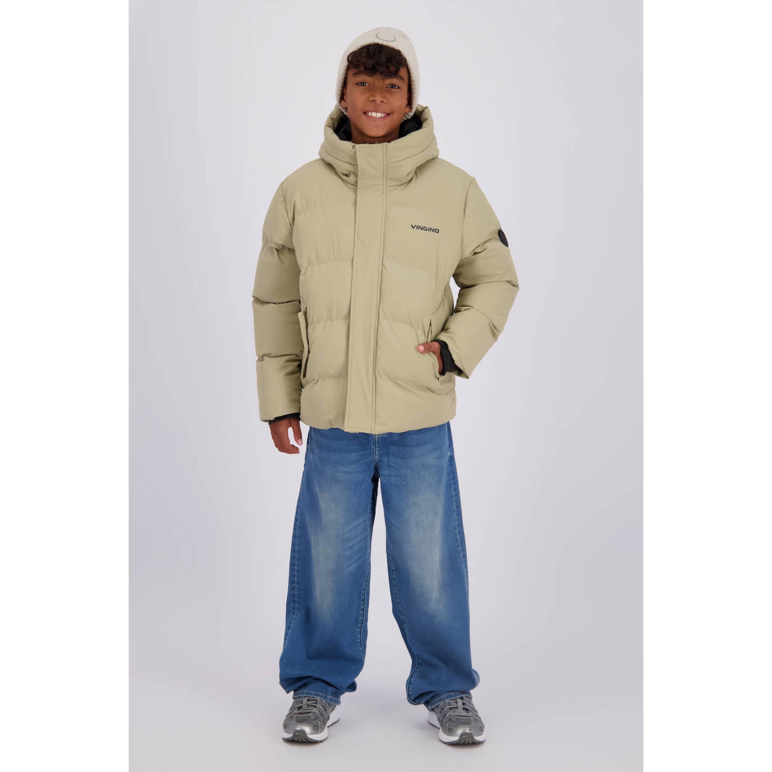 Vingino pufferjas beige