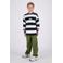 Vingino gestreepte longsleeve - zwart