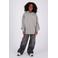 Vingino oversized hoodie met backprint - grijs