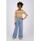 Vingino aansluitende gestreepte longsleeve - groen
