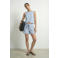 HYPEDROP regular fit casual short met ceintuur - lichtblauw