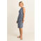Expresso travelstof midi jurk met print - blauw