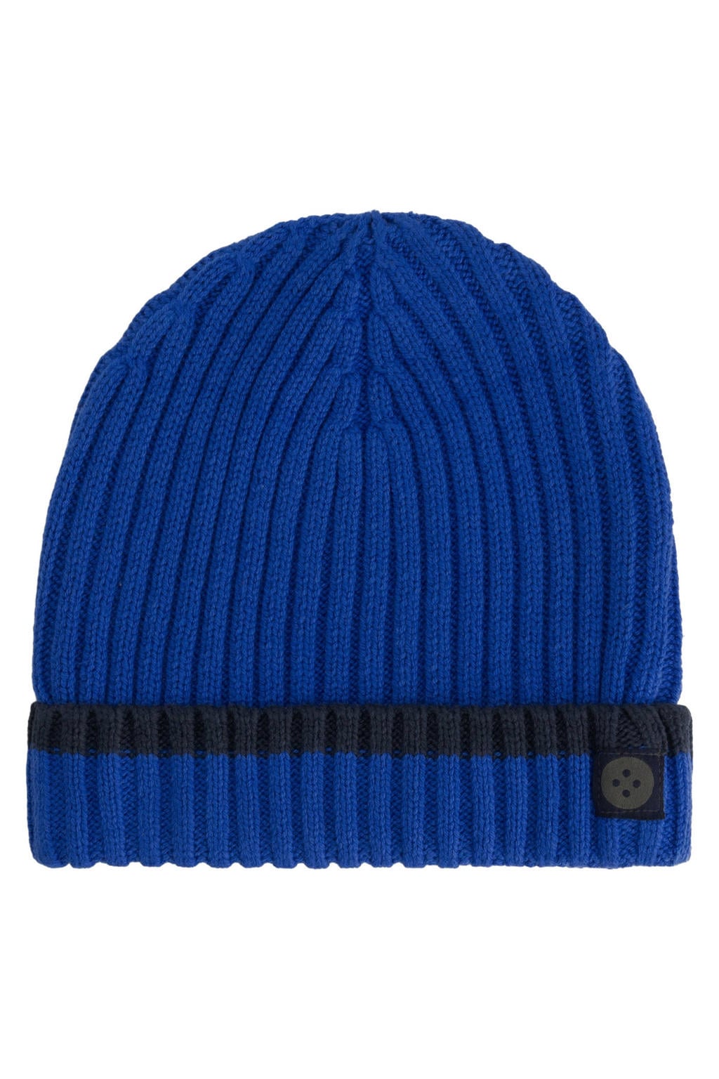 Stains&Stories katoenen muts - blauw