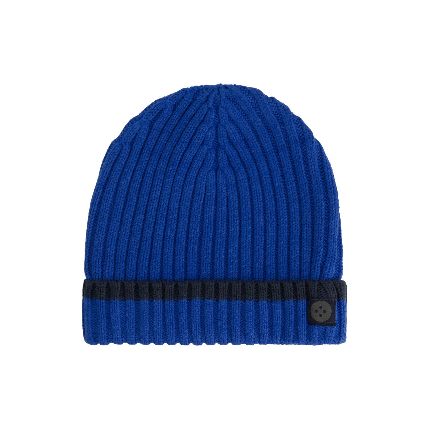 Stains&Stories katoenen muts blauw