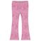 Stains&Stories flared broek met print - roze