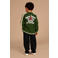 Stains&Stories rechtvallend sweatvest - groen/wit