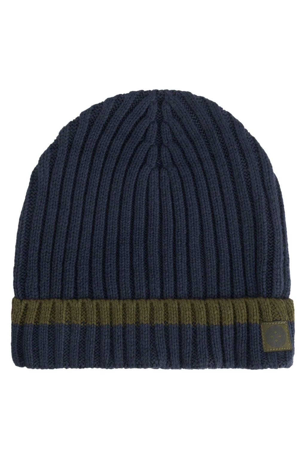 Stains&Stories katoenen muts - donkerblauw