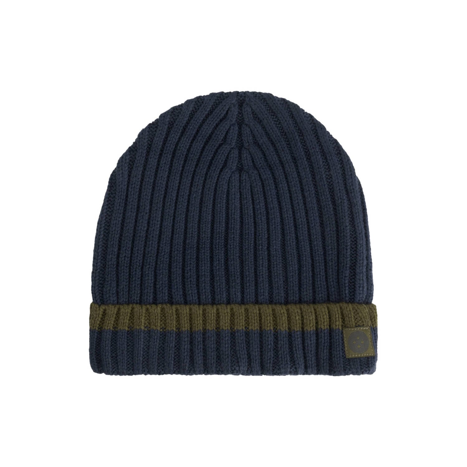 Stains&Stories katoenen muts donkerblauw