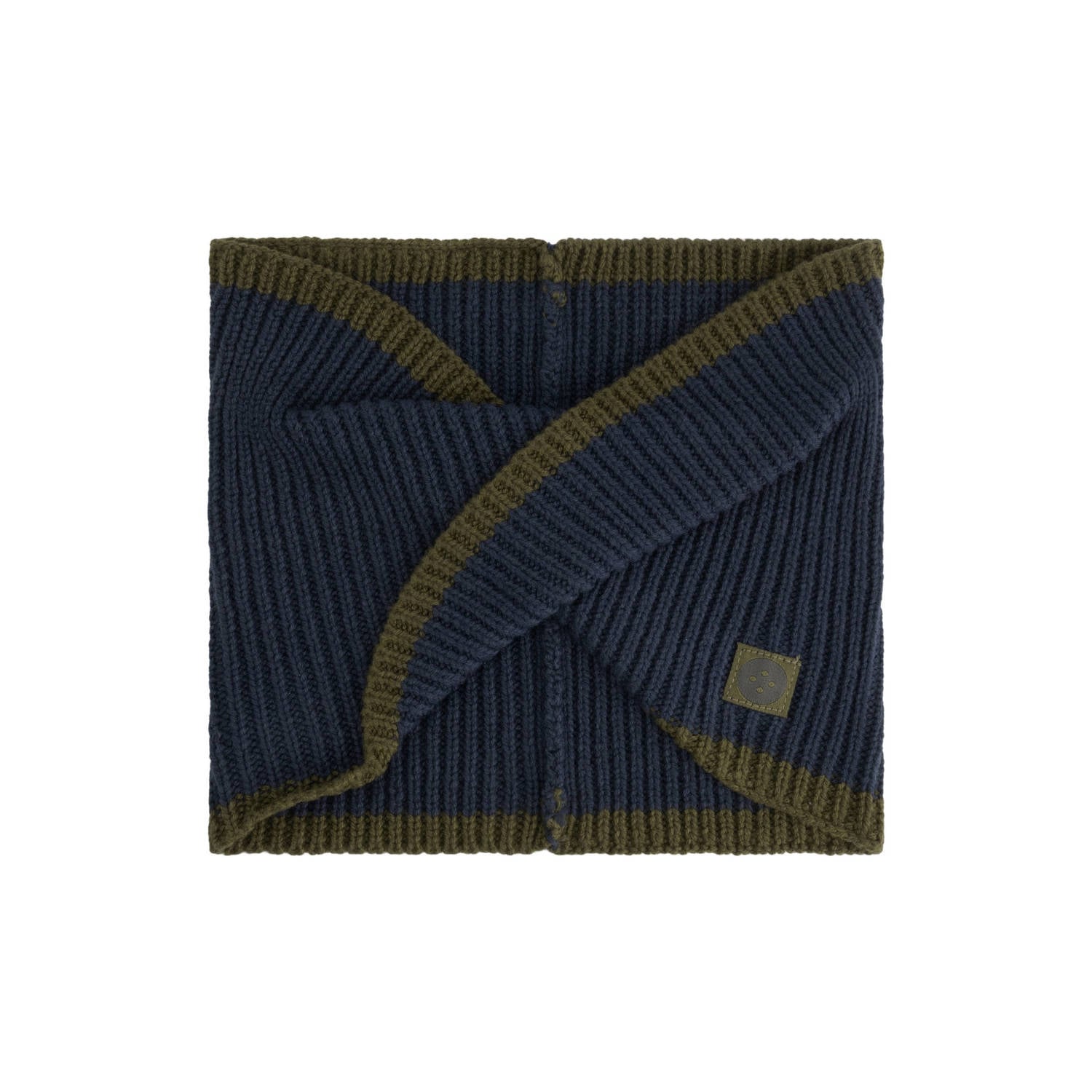 Stains&Stories katoenen sjaal donkerblauw