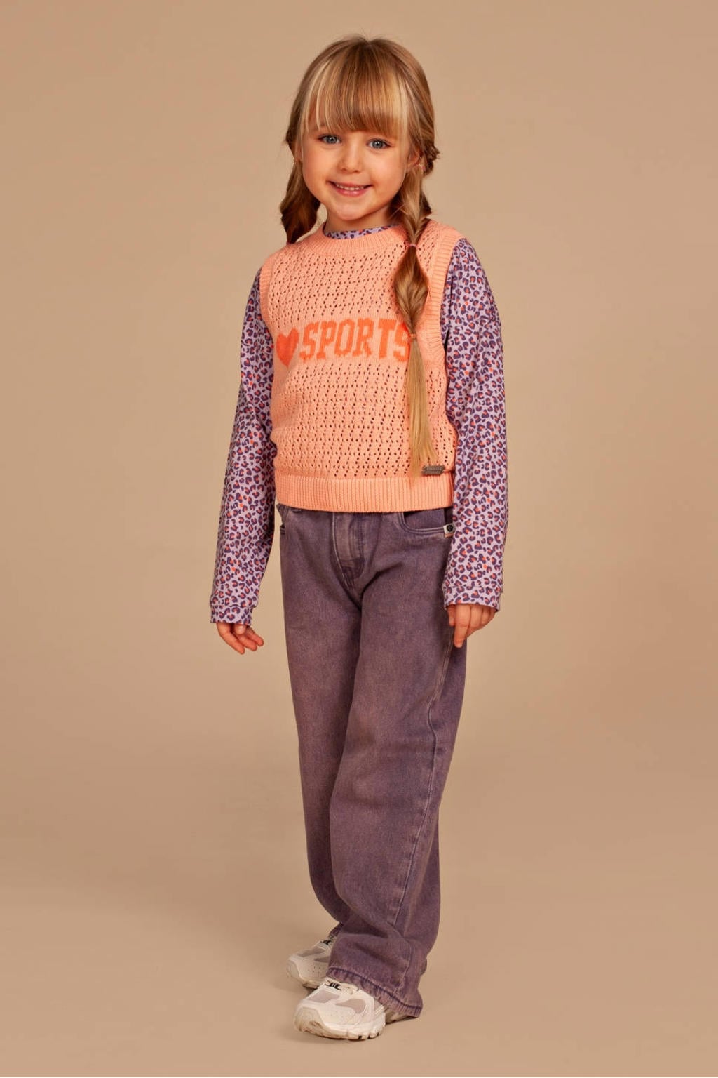 Stains&Stories longsleeve met print - lila