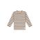 Stains&Stories gestreepte longsleeve - lichtgeel/bruin