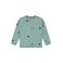 Stains&Stories sweater met borduursels - lichtblauw