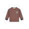 Stains&Stories rechtvallende sweater met backprint - bruin