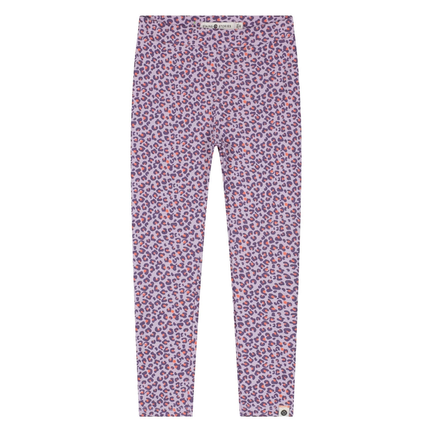 Stains&Stories skinny legging met print lila