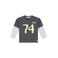 Stains&Stories longsleeve met print - antraciet