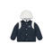 Stains&Stories winterjas - donkerblauw/wit