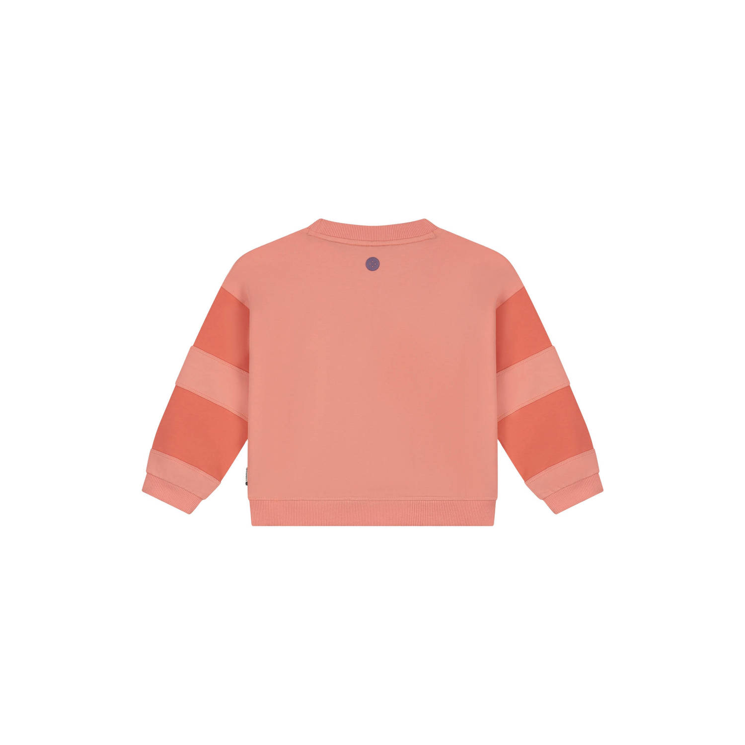 Stains&Stories sweater met print zalm