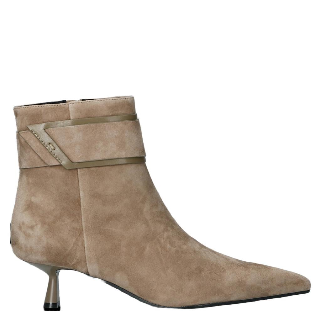 Beige dames Bibi Lou Astra Booties 45 suède enkellaarzen met hak - met ritssluiting