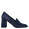 Bibi Lou Lyra 80 suède pumps met blokhak - marineblauw