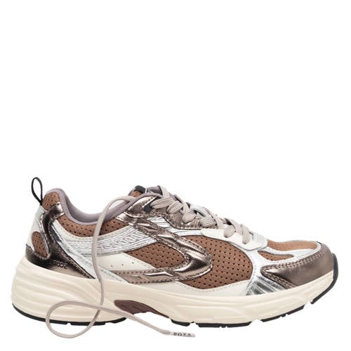Boax score mesh sneakers bruin/beige