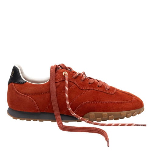 Boax Strike leren suède sneakers rood